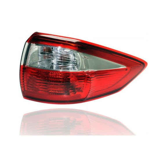 Tail Light Assembly - Compatible/Replacement for '13-16 Ford C-Max Hybrid/Energi-SE/SEL - Outer Body, Halogen - Right Hand - Passenger - DM5Z13404A CAPA