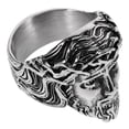 thumbnail image 4 of Anillo de acero inoxidable para hombre, diseño vintage de Jesús, estilo retro de moda., 4 of 7