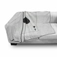 thumbnail image 3 of Ace of Spades Soft Flannel Fleece Blanket, Simplistic Composition with Casino Style Gambling Themed Print, Cozy Plush for Indoor and Outdoor Use, 70" x 90", Charcoal Grey and White, by Ambesonne, 3 of 6