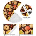 thumbnail image 5 of FMSHPON Fall Leaves Pumpkins Xmas Christmas Tree Skirt Stand Mat for Holiday Party Decoration Indoor Outdoor 36 inches, 5 of 6