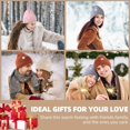 thumbnail image 6 of 3 Pack Satin Lined Winter Beanie Hats,Silk Lined Beanie Knit Soft Warm Cuffed Hat for Women Men Color 3, 6 of 6
