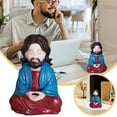 thumbnail image 2 of Figurita de anciano meditando que crea un espacio personal de tranquilidad, un artefacto contra el estrés que te ayuda a disfrutar de cada momento de paz y relajación., 2 of 8