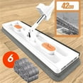 thumbnail image 2 of Piwvid Microfiber Mop for Floor Cleaning, Self Wringing Flat Mop Washable Mop Pads, Cleaning Mop with Stainless Steel Handle for Hardwood Laminate Tile, 2 of 9