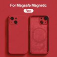 thumbnail image 3 of Fundas magnéticas de silicona líquida originales For iPhone, funda movil For Magsafe iPhone 15, 14, 13, 11, 12 Pro Max Plus, accesorios de cubierta a prueba de golpes, 3 of 5