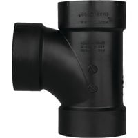 Charlotte Pipe  3 in. Hub   x 3 in. Dia. Hub  ABS  Sanitary Tee
