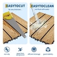 thumbnail image 4 of EDTara Interlocking Deck Tiles Use Wood Plastic Composite for Waterproof, Weather-Resistant Flooring, Designed To Snap Together Easily for Fast Installation On Balconies, Patios, or In Gardens, 4 of 8