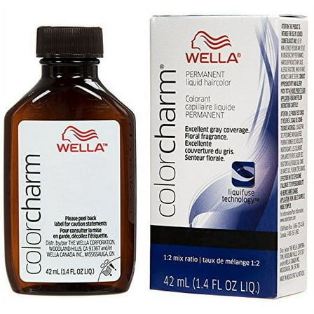 Wella Color Charm Permanent Liquid Hair Color, Light Ash Brown [5A/246] 1.40 Oz