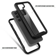 Nagebee Phone Case Compatible for Samsung Galaxy S23 Plus with [Built-in Screen Protector], Full-Body Shockproof Protective Bumper Cover Impact Resist Durable (Black)