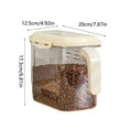 thumbnail image 2 of Airtight Kitchen Storage Containers For Dry Food Large Capacity Clear Canisters With Locking Lids For Flour Rice And Cereals Pantry Organization, 2 of 7