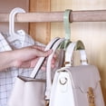 thumbnail image 5 of Perchero giratorio para bolsos, 6 piezas, gancho giratorio para colgar en armario, gancho para colgar cinturones, estante giratorio para guardar bolsos, percha de plástico giratoria para bolsos., 5 of 5