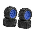 thumbnail image 2 of 4 Pieces RC Wheels and Tires Hub Rims RC Accessories Wear Resistant Rubber for 1:18 Scale RC Crawler Toy Cars, 2 of 9