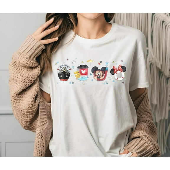 Disney Cruise Line Shirt Watercolor Mickey Minnie Tee Disney Wish Dream Fantasy Treasure Trip Shirt Family Matching Cruise T-Shirt Vacation
