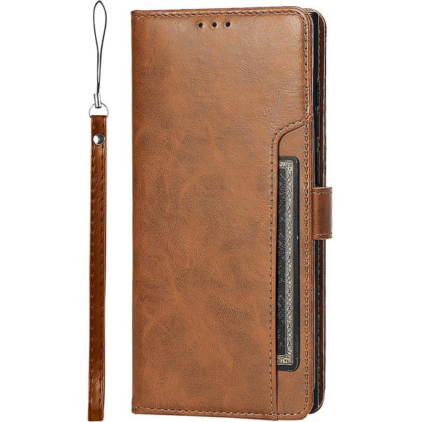 Funda para Celular ZERODAMAGE SAHARA S24 Ultra Cartera de Cuero