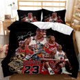 CHNGSNG Comfortable and Stylish 3D Basketball Printed Bedding Set Duvet