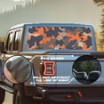 Performated Window Graphics Forchrinse Orange Camo Rear Window Decals for Trucks Personalized ...