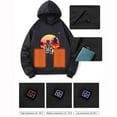 thumbnail image 4 of DxhmoneyHX Kids Fleece Heated Hoodie Toddler Cute Bear Print Heating Hoodies Pullover Boys Girls Unisex USB Electric Heated Sweatshirt with Pocket Fall Winter Clothes, 4 of 9