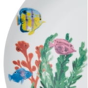 Studio Nova Underwater Life 12 Piece Porcelain Dinnerware Set White
