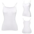 thumbnail image 2 of White Women's Tanks, Women'S Summer Tops 2024 Tank Top Yoga Gym Sleeveless Camisole Sexy Plus Size Underwear With Chest Pad S 6Xl,Women's Tanks & Camis 5XL, 2 of 5