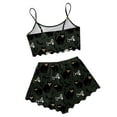 thumbnail image 3 of Hpapadks Halloween Womens Pajama Set 2 Piece Sexy Cute Graphic Tank Tops and Shorts Sleepwear Womens Pjs Sets Black, 3 of 5