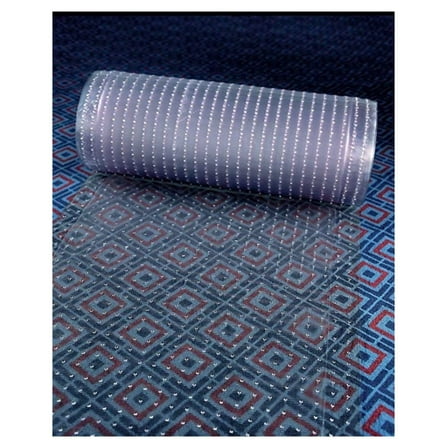 Clear Plastic Runner Rug Carpet Protector Mat Ribbed Multi-Grip (26”in x 15’FT)