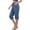 *Blue, variant on ClodeEU Women's Solid Color Drawstring Elastic Waist Faux Linen Capri Pants,Casual Cropped Trousers Army Green,Womens Plus XL