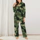 thumbnail image 2 of Fotbe Camouflage Shark Conjunto de Pijama de Manga Larga para Mujer con Estampado, Ropa de Dormir de 2 Piezas, Conjunto de Casa Suave y Cómodo con Bolsillos-X-Large, 2 of 7