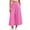 Hot Pink, variant on Costeam Womens Gingham Plaid Elastic High Waist Cropped Wide Leg Capri Pants Dual Side Inset Hand Pockets Soft Lightweight Knit Loose Fit Summer Casual Trousers