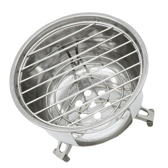 CIMAXIC Stainless Camping Stove with Grill for Outdoor Cooking 1 Set 6.0X6.0in