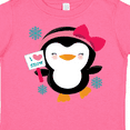thumbnail image 4 of Inktastic Penguin Girl Snowflakes Girls Toddler T-Shirt, 4 of 5