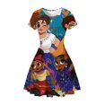 thumbnail image 1 of Snow Wonderland 2 falda de princesa para niñas, falda informal hasta la rodilla, ropa de verano para el hogar, falda de manga corta con volantes, Disney7T-8T Gao Jinjia LED, 1 of 2