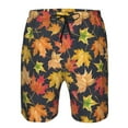 thumbnail image 3 of Pofeuu Colorful Maple Leaves Prin Men's Swim Trunks Quick Dry Bathing Suit Swimming Board Shorts Mesh Lining Beach Swimwear-XX-Large, 3 of 6