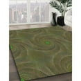 thumbnail image 2 of Ahgly Company Indoor Rectangle Patterned Olive Drab Green Area Rugs, 2' x 4', 2 of 6