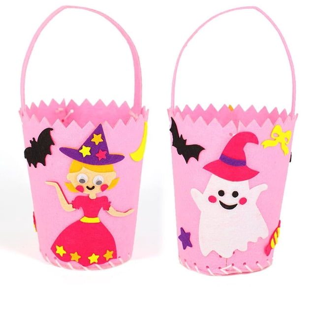 Halloween Bag Bag Eva Candy Bag Diy Lindo Bolso De Calabaza Sprooky Funny Bag Craft Juguetes Festival Suministros De Decoración,4 Pcs sonducket HA047125-01