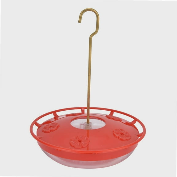 Hummingbird Feeder, Humming Bird Feeder Outdoors Hanging, Leak-Proof, Easy to Clean and Fill, Saucer Including Hanger for Hummer Birds red