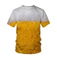 thumbnail image 4 of Telankuip Men's Bavarian Oktoberfest Short Sleeve T-Shirts Novelty 3D Full Glass of Printed Crew Neck Graphic Tee Summer Loose Comfort Plus Size Tshirt for Festival Party 5-Yellow S, 4 of 4