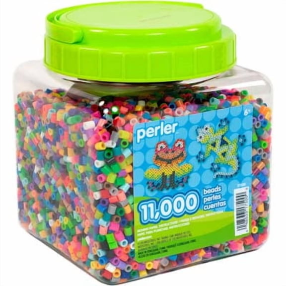 6 Pack: Perler Bead Jar