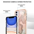 thumbnail image 3 of Designed for iPhone 11 Marble Case, Ultra Thin Girls Women Plating Marble Designed Flexible Soft TPU IMD Marble Protective Case Cover for iPhone 11 - Rosegold, 3 of 6