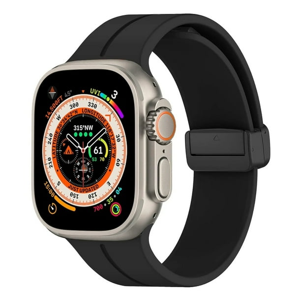 Correa Deportiva de Silicón para Apple Watch, Hebilla Magnética, Compatible con Todas las Series