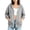 Gray, variant on Guluxicc Women's Athletic Hooded Jackets with Pockets Drawstring Full Zip Long Sleeve WindBreaker Jackets for Outdoor Workout Wear Spring Summer Casual Outfits