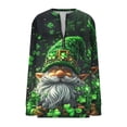 thumbnail image 2 of TaTaai Ladies Fashion St. Patrick's Day Printed Loose Round Neck Sweatshirt Long Sleeve Casual Top Soft Comfortable for Daily Home Office Streetwear Spring Fall Winter Gift, 2 of 5