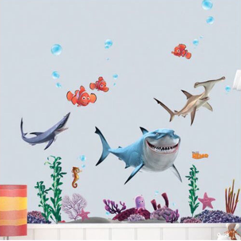 FINDING NEMO Wall Decals Sticker Decor Removable Vinyl Nursery Kids