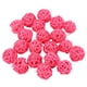 thumbnail image 1 of Juego de decoración festiva para bodas y cumpleaños con bolas de ratán tejidas a mano en color rosa, 1 of 7