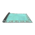 thumbnail image 2 of Ahgly Company Indoor Round Abstract Light Blue Modern Area Rugs, 8' Round, 2 of 4