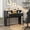 Black, variant on Barara King Extendable Computer Desk Convertible Study Table with 2 Storage Drawers and Rolling Wheels for Home Office Furniture, Black
