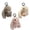 3pc, variant on KOYPTL Cute Plush Bunny Keychain Multipurpose Charm Accessory Use for Car Pendant Bag Purse Backpack,Holiday Party Birthday Valentines Day Xmas Easter Gifts for Women Girls Friends Gray(1pc)