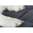 QIAOQI Dog Bed Mattress, Grey Crate Pad Washable Orthopedic Pillow