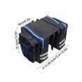 thumbnail image 2 of LUVCMFT 12.4" Bicycle Carrier Bag Rear Rack Bike Trunk Bag Luggage Back Seat Double Side Black, 2 of 7