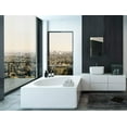 thumbnail image 6 of Hamilton Hills Large Frameless Mirror- 16x24 inch Premium Rectangle Beveled Mirror - Perfect for Wall Decor, Bathroom Vanity and Bedroom - Ultra Thin, Lightweight and Polished Bevel Edges - Silver, 6 of 7