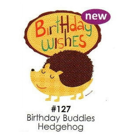 Birthday Buddies Hedgehog Cake Decoration Edible Frosting Photo Sheet