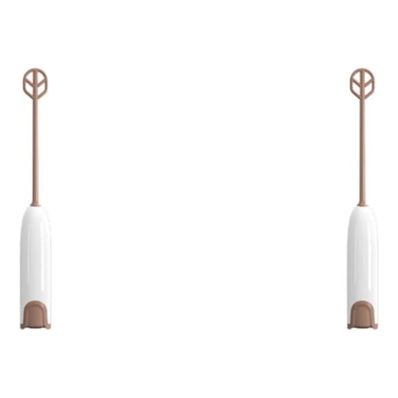 Toystoory Agitador eléctrico portátil con de repuesto para el hogar, cocina, té de la leche, mezclador de bebidas calientes, accesorios de Type2 NO2